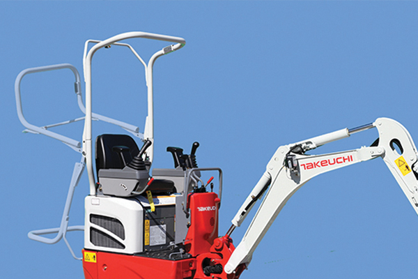 Foldable ROPS - allow the TB210R to travel through standard doorways and areas with limited access with ease.